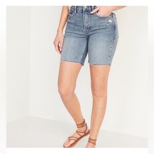 OLD NAVY High Rise O.G. Straight Shorts